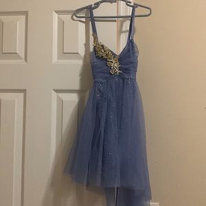 Blue lyrical dance costume